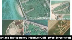 Các hình ảnh vệ tinh trong báo cáo mới nhất của CSIS, trong đó nói rằng Việt Nam đã xây dựng hệ thống phòng thủ ở quần đảo Trường Sa trong 2 năm qua để có khả năng tấn công lại Trung Quốc.
